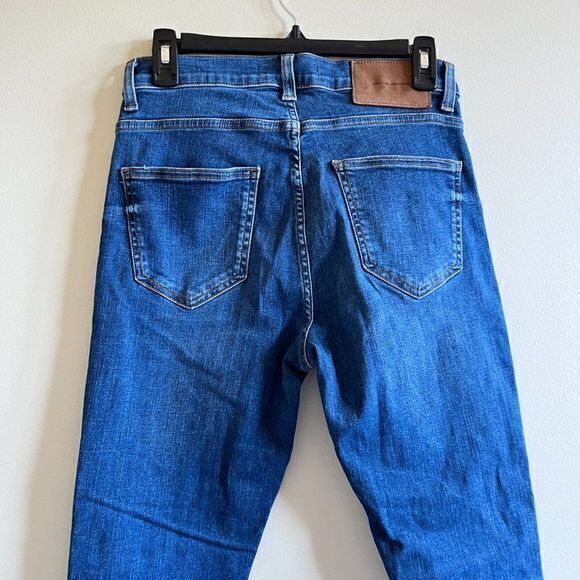 ZARA HIGH RISE SKINNY DISTRESSED JEANS DENIM WOMENS SIZE 30 BLUE - Picture 5 of 8